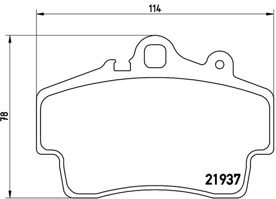 set placute frana,frana disc P 65 007 BREMBO