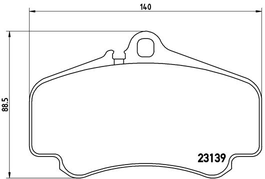 set placute frana,frana disc P 65 011 BREMBO
