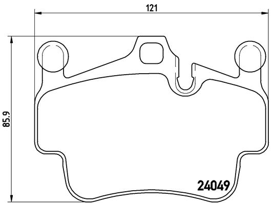 set placute frana,frana disc P 65 015 BREMBO