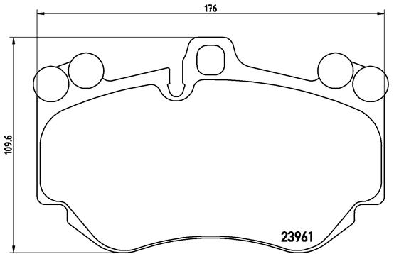 set placute frana,frana disc P 65 016 BREMBO