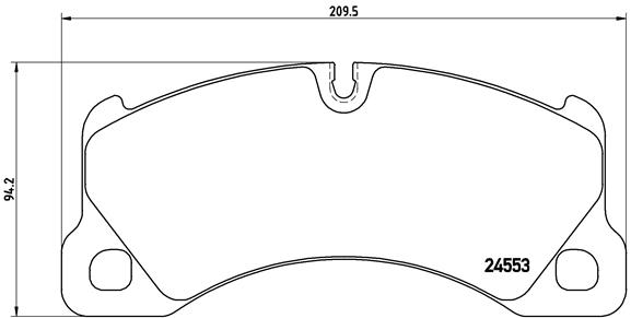 Set placute frana,frana disc P 65 017 BREMBO