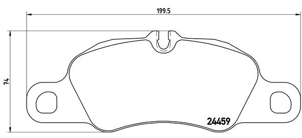 set placute frana,frana disc P 65 019 BREMBO