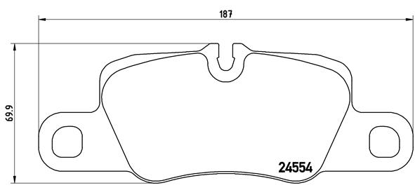 Set placute frana,frana disc P 65 020 BREMBO