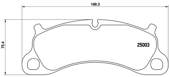 Set placute frana,frana disc P 65 025 BREMBO