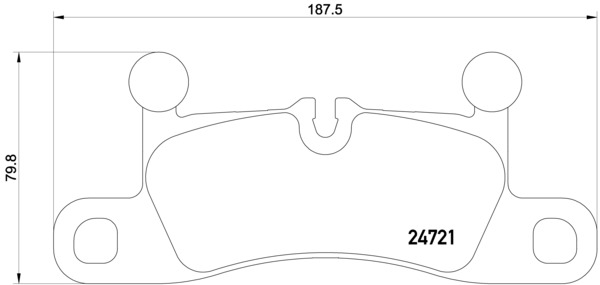 Set placute frana,frana disc P 65 027 BREMBO