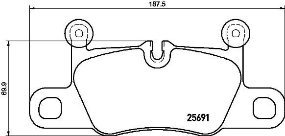 Set placute frana,frana disc P 65 031 BREMBO