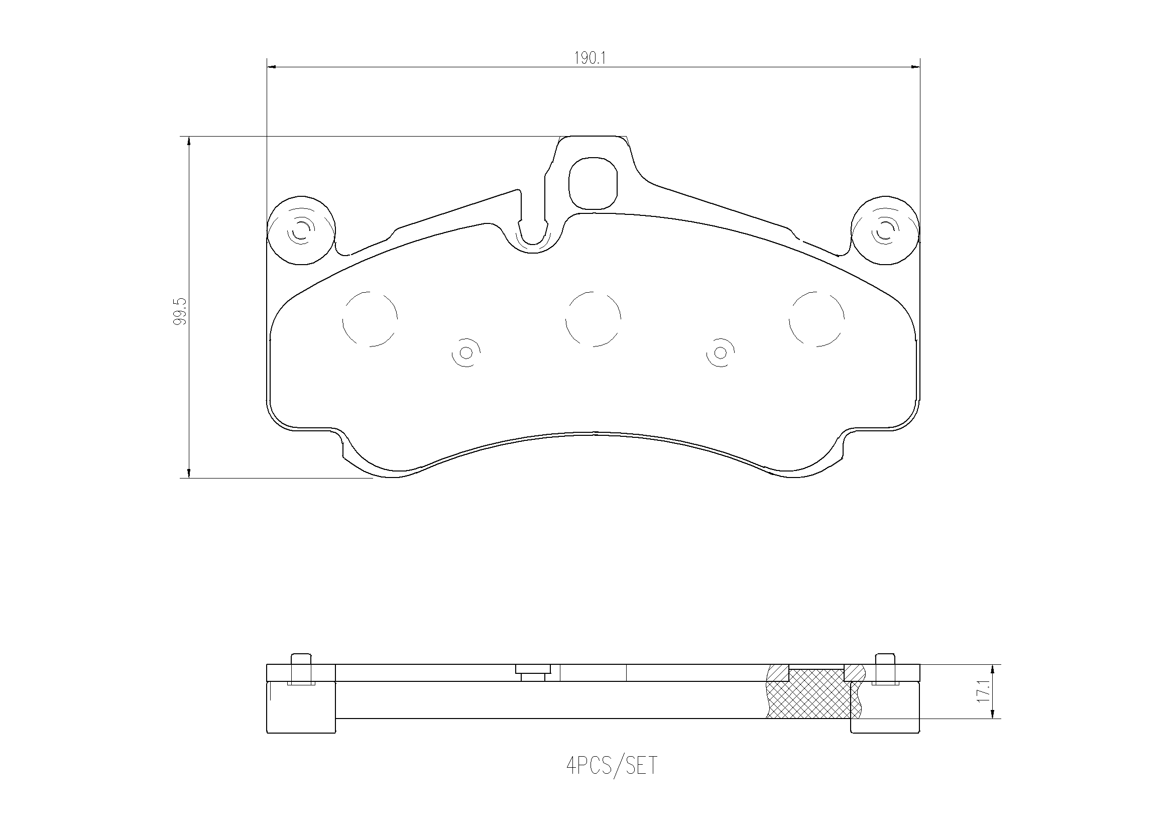 set placute frana,frana disc P 65 034 BREMBO