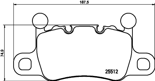 set placute frana,frana disc P 65 038 BREMBO