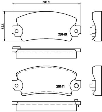 set placute frana,frana disc P 68 004 BREMBO