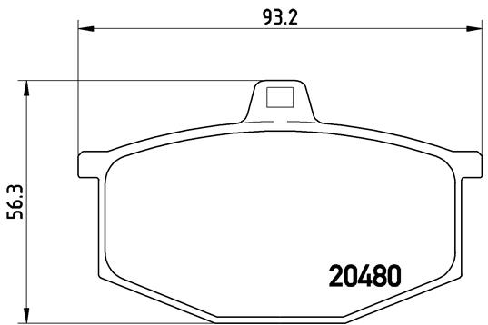 Set placute frana,frana disc P 68 005 BREMBO