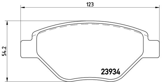 Set placute frana,frana disc P 68 031 BREMBO