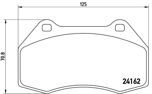 set placute frana,frana disc P 68 036 BREMBO