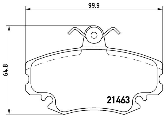 Set placute frana,frana disc P 68 038 BREMBO