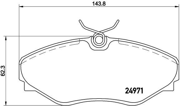 set placute frana,frana disc P 68 055 BREMBO