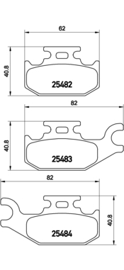 set placute frana,frana disc P 68 056 BREMBO