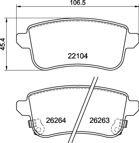 Set placute frana,frana disc P 68 074 BREMBO