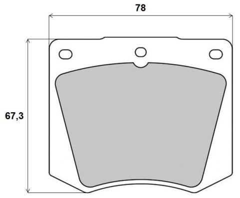 set placute frana,frana disc P 69 001 BREMBO