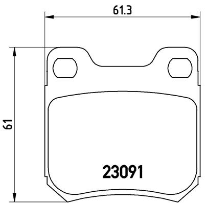 set placute frana,frana disc P 71 008 BREMBO