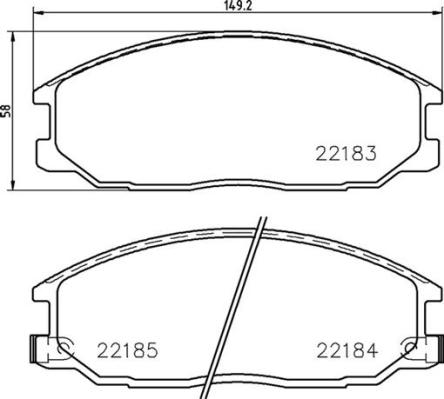 set placute frana,frana disc P 77 002 BREMBO