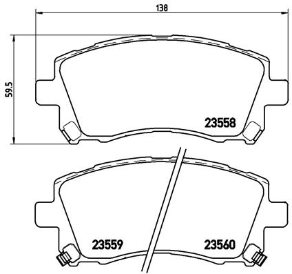 Set placute frana,frana disc P 78 010X BREMBO