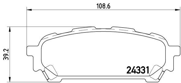 Set placute frana,frana disc P 78 014 BREMBO