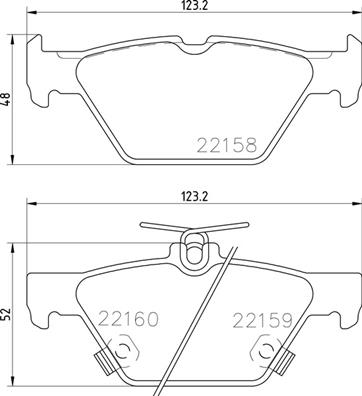 Set placute frana,frana disc P 78 026 BREMBO