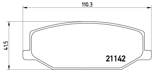 Set placute frana,frana disc P 79 001 BREMBO