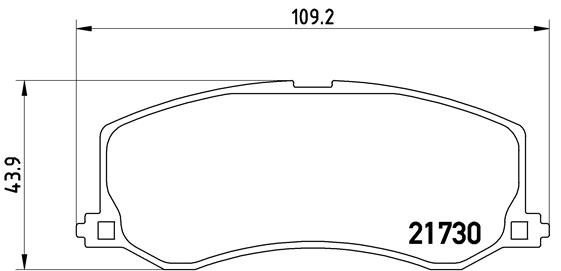 set placute frana,frana disc P 79 004 BREMBO