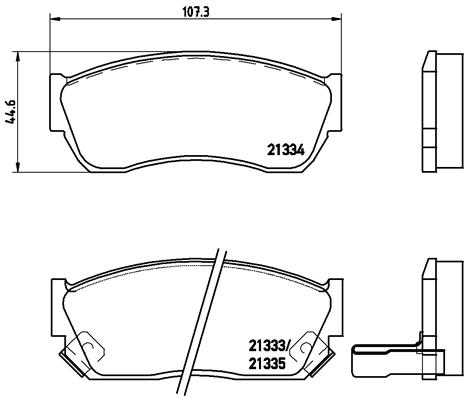 set placute frana,frana disc P 79 005 BREMBO