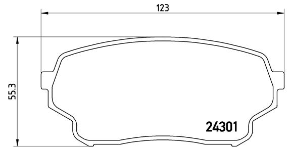 Set placute frana,frana disc P 79 019 BREMBO