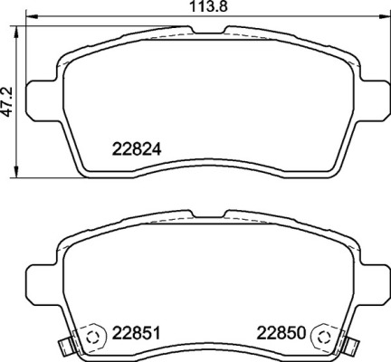 Set placute frana,frana disc P 79 037 BREMBO