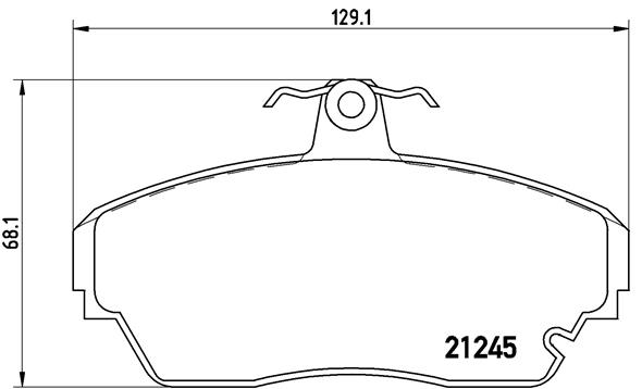 set placute frana,frana disc P 82 001 BREMBO