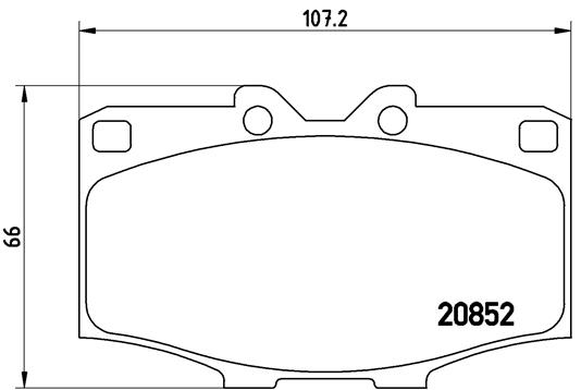 set placute frana,frana disc P 83 006 BREMBO