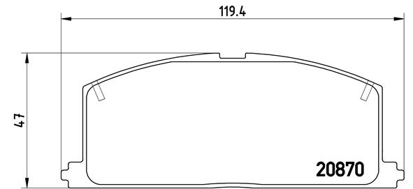 set placute frana,frana disc P 83 011 BREMBO
