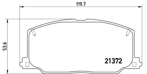 set placute frana,frana disc P 83 016 BREMBO