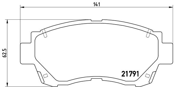 set placute frana,frana disc P 83 027 BREMBO