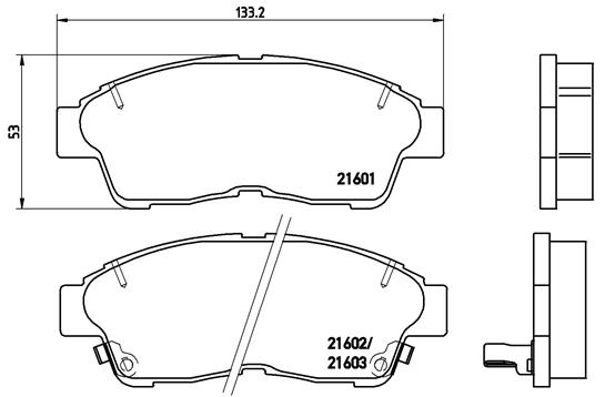 Set placute frana,frana disc P 83 034 BREMBO