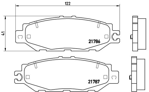 set placute frana,frana disc P 83 036 BREMBO