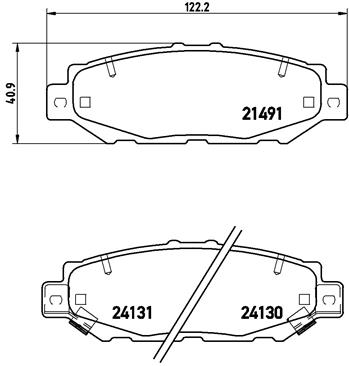 set placute frana,frana disc P 83 038 BREMBO