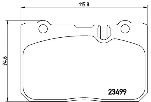 set placute frana,frana disc P 83 039 BREMBO