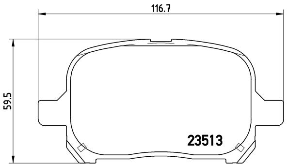 set placute frana,frana disc P 83 040 BREMBO