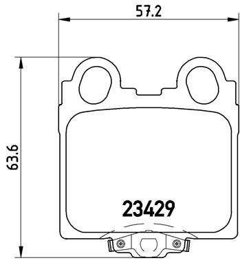 Set placute frana,frana disc P 83 045 BREMBO