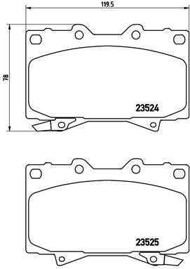 set placute frana,frana disc P 83 048 BREMBO