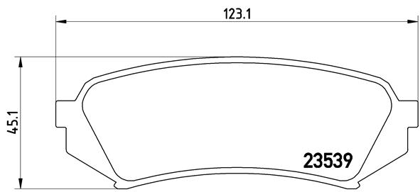 set placute frana,frana disc P 83 049 BREMBO