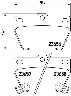 Set placute frana,frana disc P 83 057 BREMBO