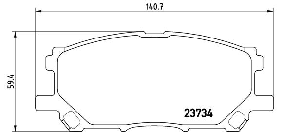 Set placute frana,frana disc P 83 067 BREMBO