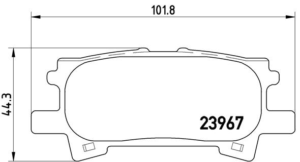 Set placute frana,frana disc P 83 068 BREMBO