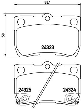 Set placute frana,frana disc P 83 073 BREMBO