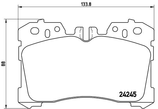 Set placute frana,frana disc P 83 075 BREMBO