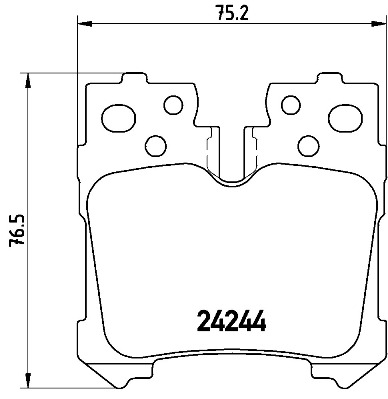 Set placute frana,frana disc P 83 076 BREMBO